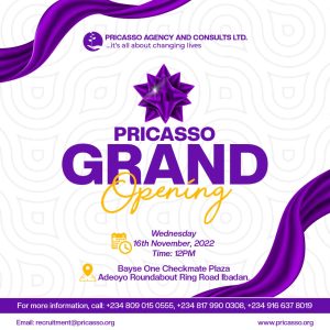 Pricasso Agency to Launch Office in Ibadan